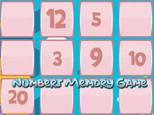 Memory Game With Numbers